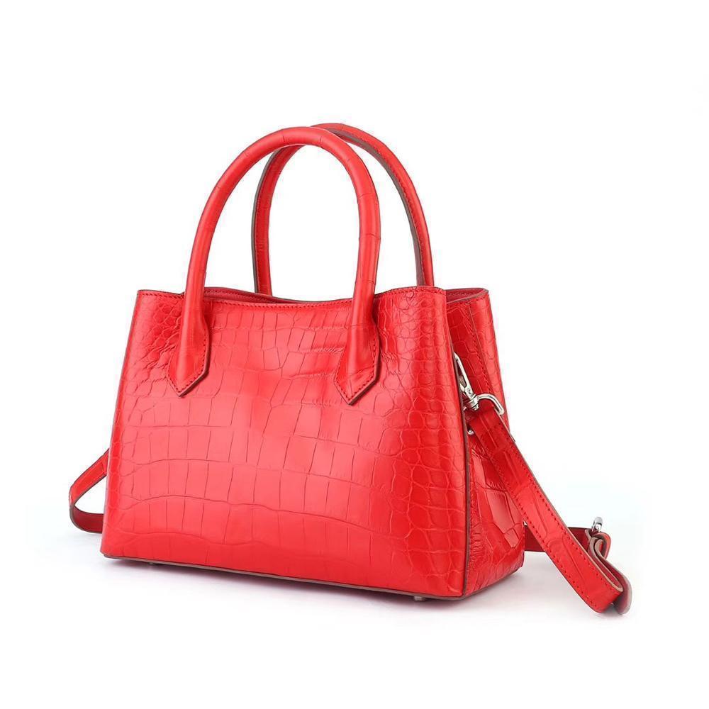 Women's Mini  Top Handle Tote Bag Red