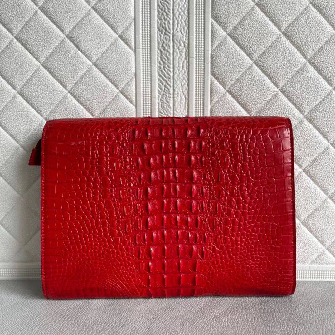 Womens Genuine Crocodile Leather Clutches