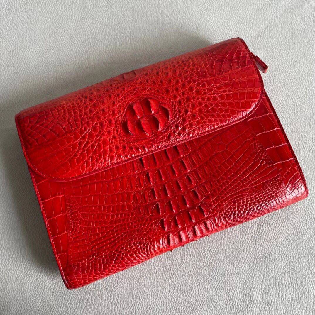 Womens Genuine Crocodile Leather Clutches