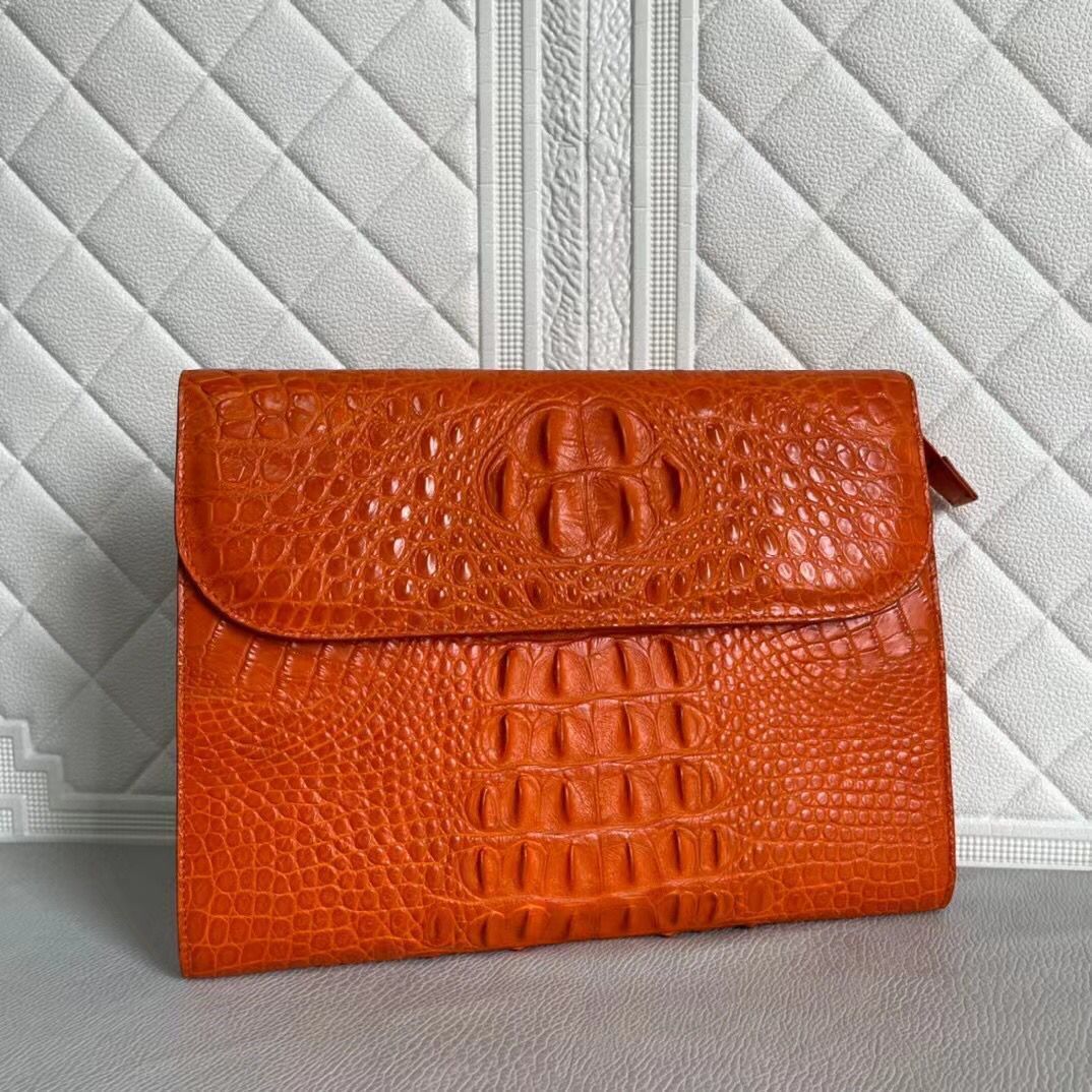 Womens Genuine Crocodile Leather Clutches