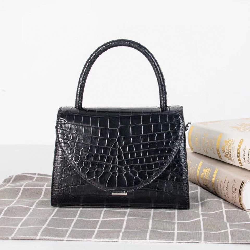 Womens Genuine Crocodile Top Handle Messenger Bags