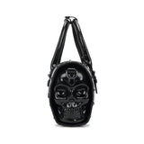 3D Skull Studded Speedy Bucket Travel Duffel Weekend Bags
