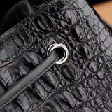 Crocodile Leather Bucket Bag For Women,Drawsring Crossody Shoulder Bag And Hobo Tote Handbags