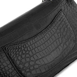Crocodile Leather Classic Flap Chain Shoulder Bags For Women Black