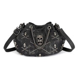 Fashion Studded Skull Bucket Bag
