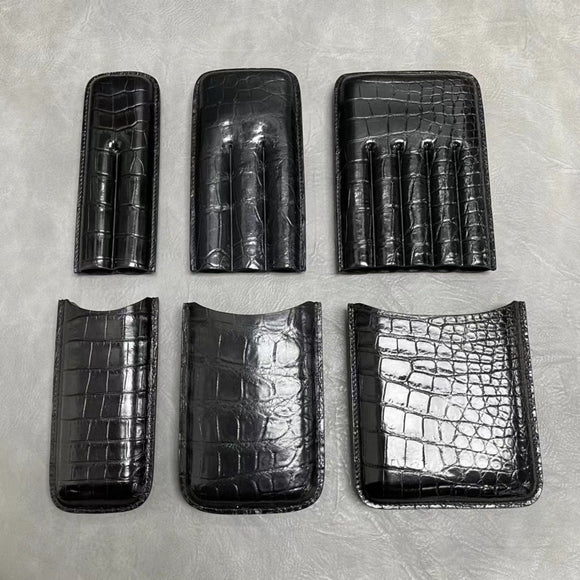 Genuine Crocodile Leather Cigaretter Case