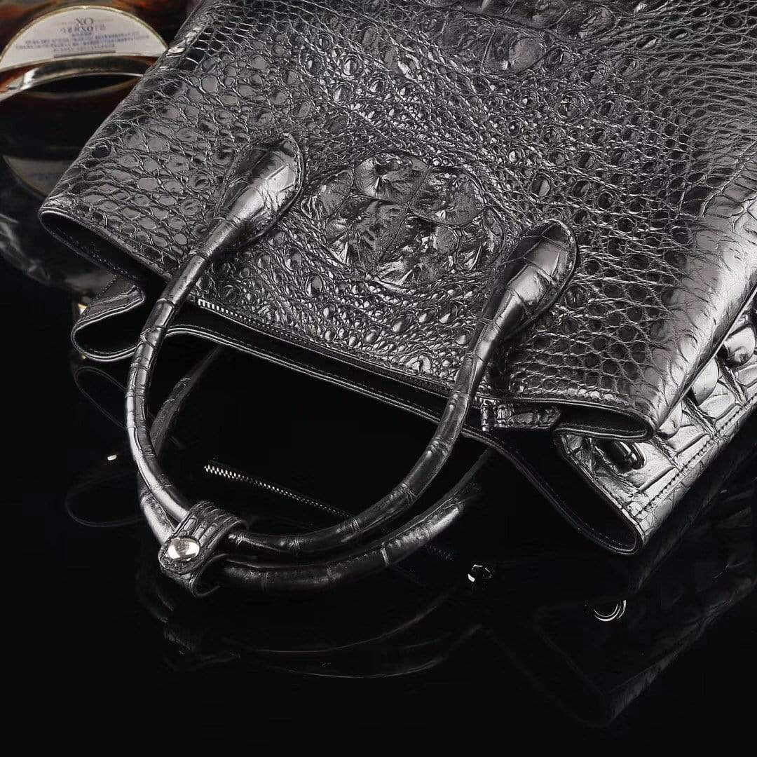 Genuine Crocodile  Medium Double Satchel Bag 33cm