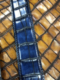 Hand Painted Genuine Crocodile Leather  Belt