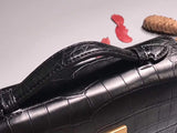 Ladies Top Handle Bags ,Matt Genuine Crocodile Leather Small