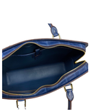 Large Genuine  Crocodile Briefcase, Luxury Crocodile Business Bag for Men Dark Blue