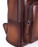 Large  Vintage Leather Backpack