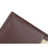 Men Bifold Leather Wallet- Genuine Crocodile Leather Tail Bone Leather
