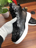 Men's Crocodile Leather Boots Man Martin Boots Leisure Time Boots and Sportwear Man