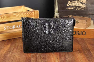 Men's Genuine Crocodile Leather Clutch Bag