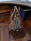 Men's Vintage Crocodile Leather Travel Duffel Holdall Bag