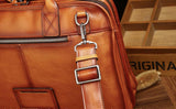 Mens Vintage Leather Buiness Briefcase Shoulder Cross Body Bag   2850