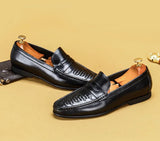 Preorder Men's Driving Leather Shoes, Men Casual Loafer Shoes
