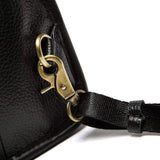 Rossie Viren Men Business Genuine Leather Chest Bag Crossbody Sling Bag