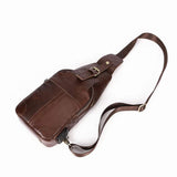 Rossie Viren Men Outdoor Shoulder Chest Bag Travel Daypack with USB Charging Port