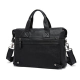Rossie Viren  Men's Classic  15" Men's Handmade Leather Briefcase Laptop Bag Messenger Shoulder Bag