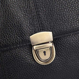 Rossie Viren  Men's Pebbled Leather Briefcase For Men