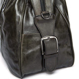 Rossie Viren  Vintage  Leather Large Travel Carry-All - Unisex Weekender Duffel Shoulder Bag