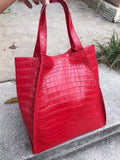 Unisex  Crocodile Belly Leather Small  Hobo Bags