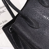Women's Black Genuine Stingray Leather Tote Bag