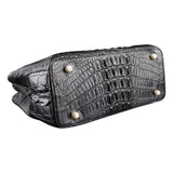 Women's Crocodile Leather Handbag Tote Shoulder Bag Crossbody Purse
