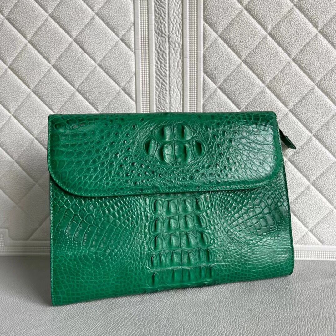 Womens Genuine Crocodile Leather Clutches