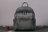 Womens Vintage Leather Backpack
