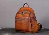 Womens Vintage Leather Backpack