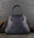 Womens Vintage Leather Top Handle Cross Body  Bag